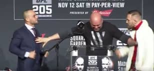 WATCH: Conor McGregor And Eddie Alvarez Get Into It At UFC 205 Presser