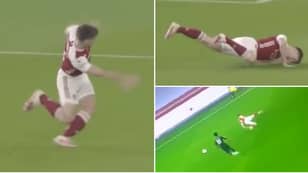 Kieran Tierney Hilariously "Malfunctioned" As He Produced Embarrassing Moment During Aston Villa Defeat