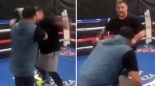 Andy Ruiz Jr Comments On Accidentally Punching Trainer Flush On Chin With Huge Left Hook