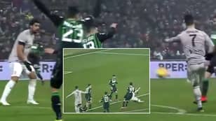 Cristiano Ronaldo Smashes The Ball As Hard As Physically Possible At Sami Khedira's Head