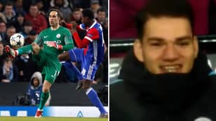 Watch: Claudio Bravo Ruins Basel Player, Ederson Reacts Brilliantly