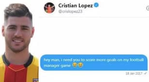 Man Messages Striker Who Won't Score For Him On Football Manager, He Actually Responds