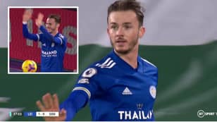 James Maddison Performs Socially Distant Celebration In Hilarious Moment 