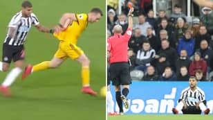 Mike Dean Once Again Steals The Show During Newcastle United Against Wolves