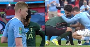 Crying Son Heung-Min Consoled By Foden, Gundogan And De Bruyne After Carabao Cup Final