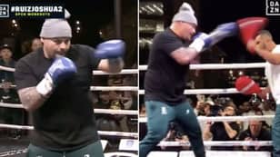 Fans Fear For Anthony Joshua After Seeing Andy Ruiz's Scary Hand Speed In Public Workout