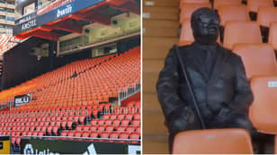 Valencia Put A Statue Of Late Season Ticket Holder In His Seat At The Mestalla