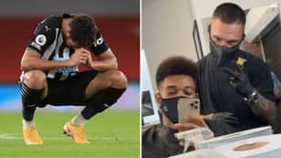 Barber Calls Newcastle Striker Joelinton An "Idiot" For Sharing Haircut Picture