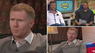 When Paul Scholes Was Caught Calling Robbie Savage A 'Kn**head' On Live TV, Presenter Had To Apologise 