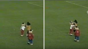 20 Years Ago Today, Wolves' Mascot Got Into A Scrap With Three Little Pigs