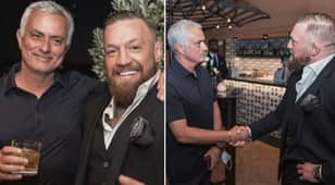 Roma Boss Jose Mourinho Gives Gift To Conor McGregor As The Pair Share A Drink Together