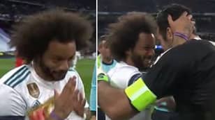 Marcelo Pays Tribute To Gianluigi Buffon In The Most Brilliant Way During Coin Toss 