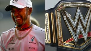 Lewis Hamilton Awarded WWE Title Belt For Winning F1 Championship