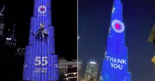 Rangers Fans Light Up World’s Tallest Building In Dubai To Celebrate Title Triumph
