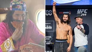 Jorge Masvidal Tucks Into Pizza On Plane To Fight Island, Despite Claiming He Needs To Shed 20lbs