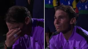 Rafa Nadal In Floods Of Tears As He Watches Montage Of His 19 Grand Slams