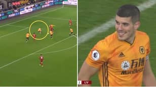 Fans Accuse Conor Coady Of Slipping On Purpose To Allow Roberto Firmino To Score