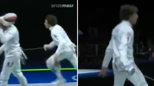 Olympic Fencer Performs Cristiano Ronaldo's Trademark 'SIUU' Celebration After Win
