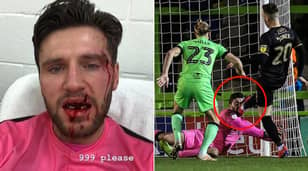 Goalkeeper Loses Teeth And Suffers 'Horrendous Cut' After Taking A Boot To The Face