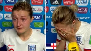 England's Ellen White In Tears As She Gives Emotional Interview After USA Loss