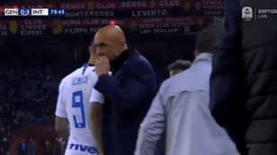 Mauro Icardi And Luciano Spalletti Had A Very Awkward Interaction After Substitution Last Night