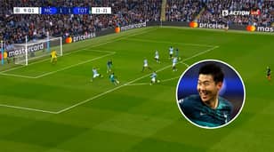 Son Heung-Min Scores A Stunning Second Goal In The Opening Ten Minutes Against Manchester City