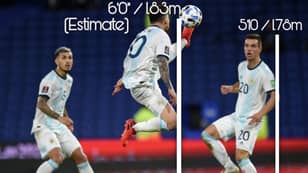 Lionel Messi Controlled The Ball At An Estimated Height Of 1.83m Vs Paraguay