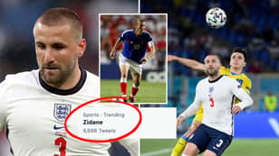 Zinedine Zidane Is Trending After Luke Shaw Achieves Stat In Three Minutes And 51 Seconds vs Ukraine