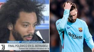 Marcelo Savagely Trolls Barcelona After Real Madrid Advance To Champions League Semi-Final