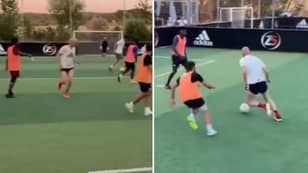 Zinedine Zidane Shows He's Still Got It In Five-A-Side Kickabout With His Sons