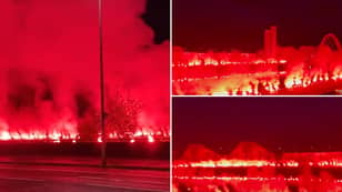 Insane Footage Of Rangers Fans Lighting Up The River Clyde With Flares Will Give You Goosebumps