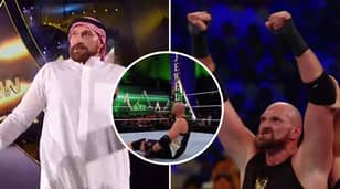 Tyson Fury Beats Braun Strowman At WWE Crown Jewel