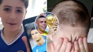 Son Asks Dad For Haircut Like Cristiano Ronaldo, Gives Him 'R9' Ronaldo Instead