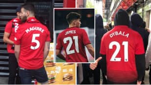 Manchester United Fans Were Apparently Wearing 'Maguire 5' And 'Dybala 21' At Friendly In Norway Last Night