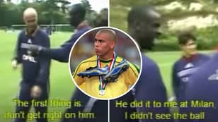 Training Clip Of France Players Trying To Stop 'R9' Ronaldo Before '98 World Cup Is Fascinating