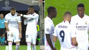 Footage Of Karim Benzema Talking Face-To-Face With Vinicius Jr Emerges After Tunnel Rant