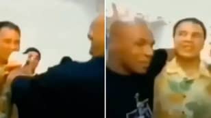 Rare Footage Emerges Of Muhammad Ali Playfully Messing With Mike Tyson Ahead Of Fight