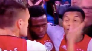 Dusan Tadic Slapped Teammate David Neres In Ajax's Goal Celebrations Vs Lille