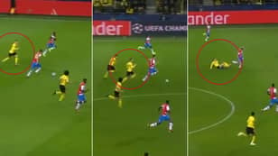 Marco Reus Tracks Back Past Halfway To Stop Club Brugge Counter With A Very Big Tackle