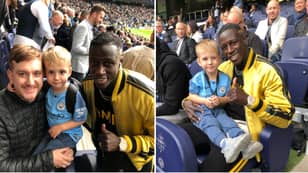 Manchester City's Benjamin Mendy Gives Father And Son Incredible Experience At The Etihad