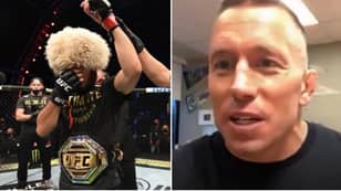 Georges St-Pierre Gives His Honest Opinion On Khabib Nurmagomedov's Retirement From MMA 