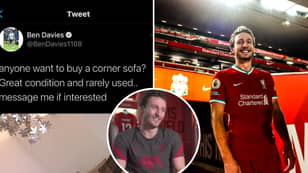 Liverpool New Boy Ben Davies Once Sold A Sofa On Twitter
