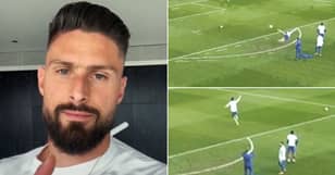 Olivier Giroud Scores Absolutely World-Class Volley In Training And Shares on TikTok