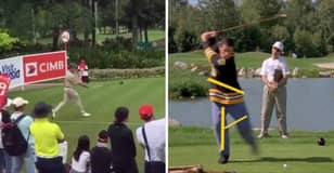 Pro Golfer Pulled Off Happy Gilmore-Style Swing At PGA Event And It Travelled Miles