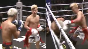 Floyd Mayweather's Next Opponent Tenshin Nasukawa Wins Kickboxing Bout In Brutal Fashion