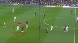 Lionel Messi 'Takes The Dog For A Walk' While Gareth Bale Desperately Tries To Tackle