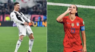 Alex Morgan Calls Out ‘Double Standards’ Over Cristiano Ronaldo And Diego Simeone’s ‘Cojones’ Celebration