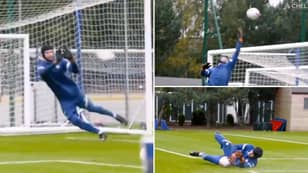 Incredible Footage Of 38-Year-Old Petr Cech In Chelsea Training Proves He's Still Got It