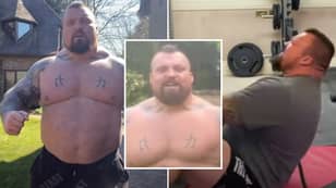 Eddie Hall Shows Off His Remarkable Body Transformation After Doing 100 Sit-Ups A Day