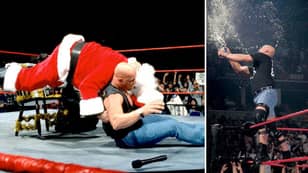 Throwback To When Stone Cold Steve Austin Hit The Stunner On Santa Claus